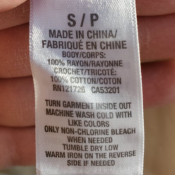 Aeropostale Ivory Crochet Lace Blouse Size Small - Picture 9 of 14